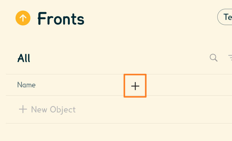 Showing the + button